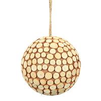 Vickerman 8" Pine Chip Ball Ornament