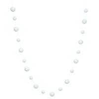Vickerman 6' White Pom-Pom Flocked Styrofoam Ball Garland