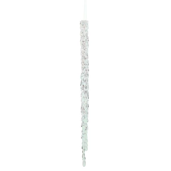 18" Clear Acrylic Icicle Ornament (4 pack)
