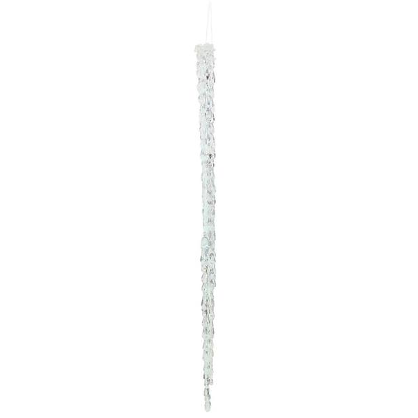 24" Clear Acrylic Icicle Ornament (2 pack)