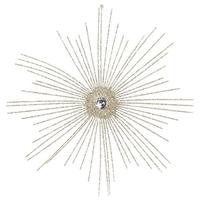 Vickerman 12" Champagne Starburst Ornament (4 pack)