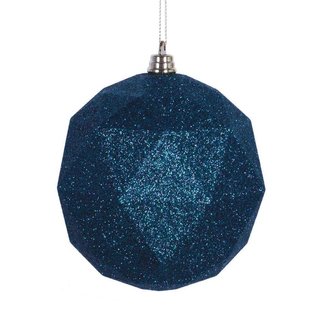 Vickerman 468555 Dark Blue Colored Christmas Tree Ball Ornament
