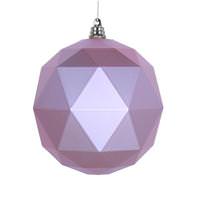 Vickerman 8" Rose Gold Matte Geometric Ball Ornament