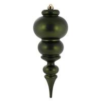 Vickerman 14" Moss Green Matte Finial Ornament