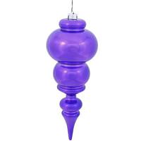 Vickerman 14" Purple Shiny Finial Ornament