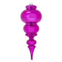 View 14" Fuchsia Shiny Finial Ornament