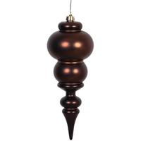 Vickerman 14" Chocolate Matte Finial Ornament