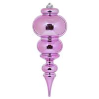 Vickerman 14" Pink Shiny Finial Ornament