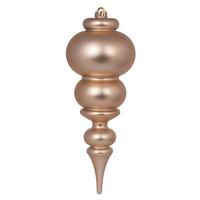 Vickerman 14" Cafe Latte Matte Finial Ornament