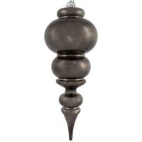 Vickerman 14" Gunmetal Shiny Finial Christmas Ornament