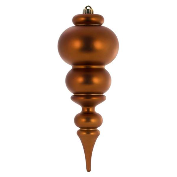 14" Copper Matte Finial Ornament