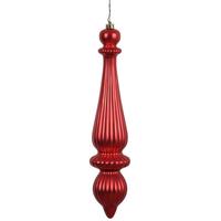 Vickerman 14" Burgundy Matte Finish Finial Ornament (2 pack)