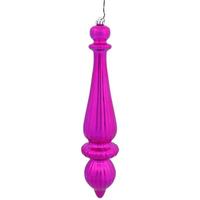 Vickerman 14" Orchid Matte Finish Finial Ornament (2 pack)