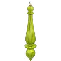 Vickerman 14" Lime Shiny Finish Finial Ornament (2 pack)