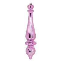Vickerman 14" Pink Shiny Finial Drop Ornament (2 pack)
