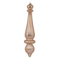 Vickerman 14" Cafe Latte Matte Finial Drop Ornament (2 pack)