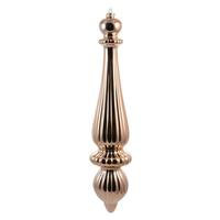 Vickerman 14" Cafe Latte Shiny Finial Drop Ornament (2 pack)