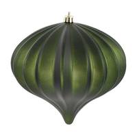 View 5.7" Moss Green Matte Onion Ornament (3 pack)