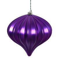 View 5.7'' Purple Matte Onion Ornament (3 pack)