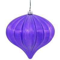 Vickerman 5.7'' Purple Shiny Onion Ornament (3 pack)