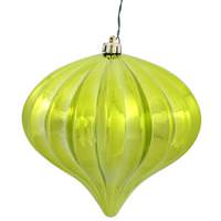 Vickerman 5.7'' Lime Shiny Onion Ornament (3 pack)