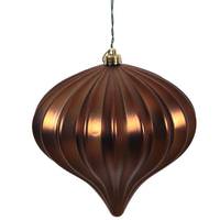 Vickerman 5.7'' Chocolate Matte Onion Ornament (3 pack)