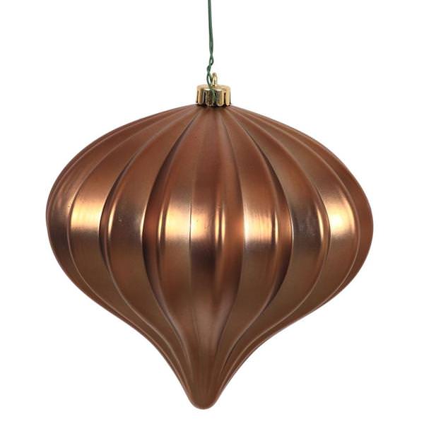 5.7'' Mocha Matte Onion Ornament (3 pack)