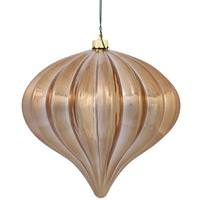View 5.7'' Mocha Shiny Onion Ornament (3 pack)