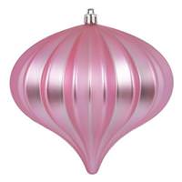 View 5.7" Pink Matte Onion Ornament (3 pack)
