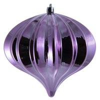 5.7" Lilac Shiny Onion Christmas Ornament (3 Pack)