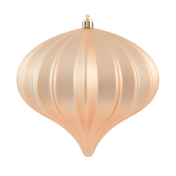 5.7" Cafe Latte Matte Onion Ornament (3 pack)