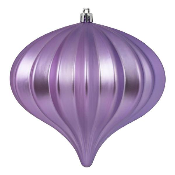 5.7'' Lavender Matte Onion Ornament (3 pack)