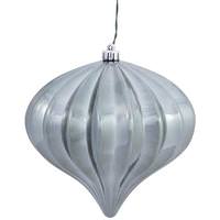 Vickerman 5.7'' Pewter Shiny Onion Ornament (3 pack)