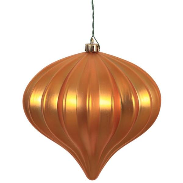 5.7'' Copper Matte Onion Ornament (3 pack)