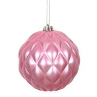Vickerman 6" Mauve Matte Round Pine Cone Ornament (4 pack)