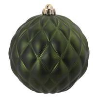 Vickerman 6" Moss Green Matte Round Pine Cone Ornament (4 pack)