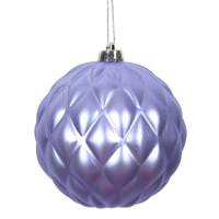 Vickerman 6" Lavender Matte Round Pine Cone Ornament (4 pack)