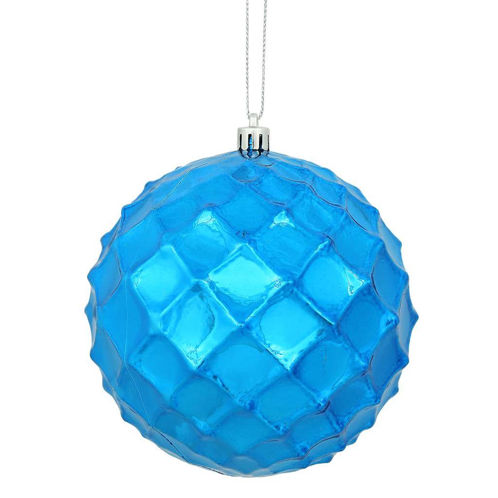 Vickerman 474570 Dark Blue Colored Christmas Tree Ball Ornament