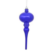 Vickerman 8" Purple Shiny Finial Ornament (3 pack)