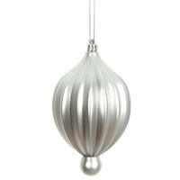 Vickerman 6.3" Silver Matte Lantern Ornament (4 pack)
