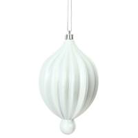Vickerman 6.3" White Matte Lantern Ornament (4 pack)
