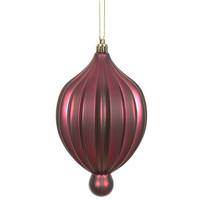Vickerman 6.3" Wine Matte Lantern Ornament (4 pack)