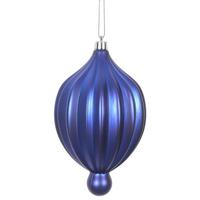 Vickerman 6.3" Cobalt Blue Matte Lantern Ornament (4 pack)