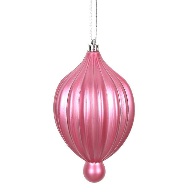6.3" Mauve Matte Lantern Ornament (4 pack)