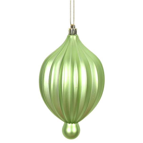 6.3" Celadon Matte Lantern Ornament (4 pack)