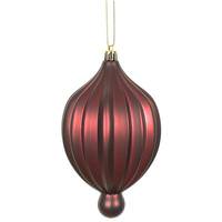 Vickerman 6.3" Burgundy Matte Lantern Ornament (4 pack)