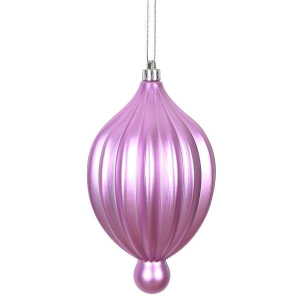 6.3" Orchid Matte Lantern Ornament (4 pack)