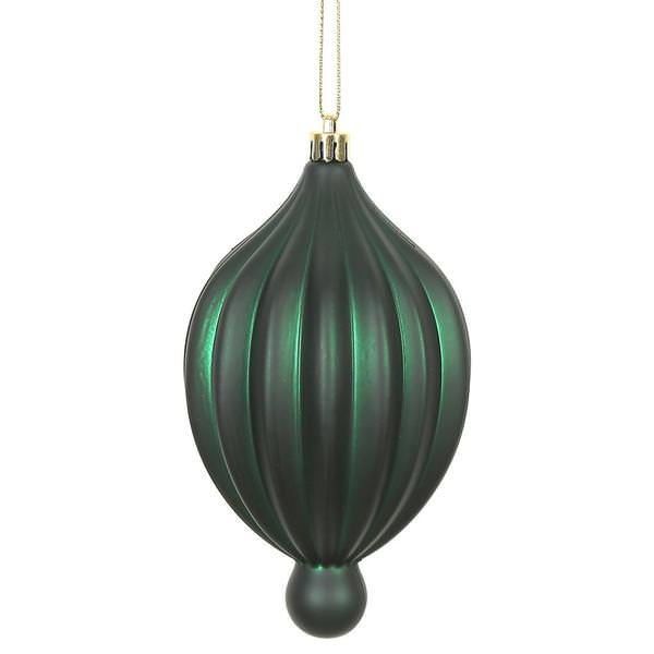 6.3" Midnight Green Matte Lantern Ornament (4 pack)