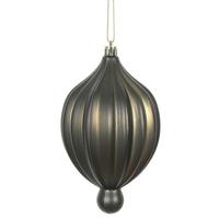 Vickerman 6.3" Gunmetal Matte Lantern Ornament (4 pack)