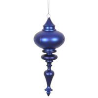 Vickerman 8.7" Cobalt Blue Matte Finial Ornament (3 pack)